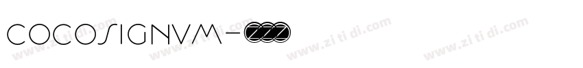 cocosignum字体转换