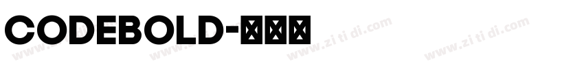 CodeBold字体转换