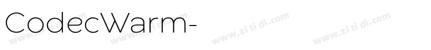 CodecWarm字体转换
