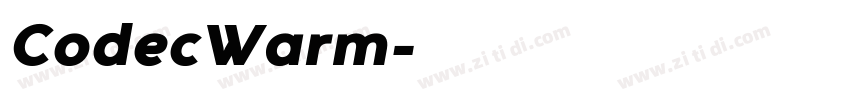 CodecWarm字体转换