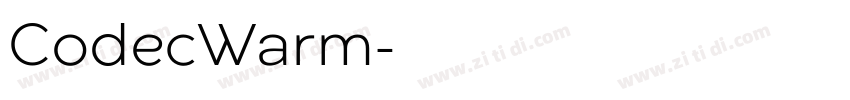 CodecWarm字体转换