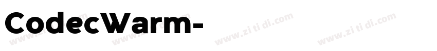 CodecWarm字体转换