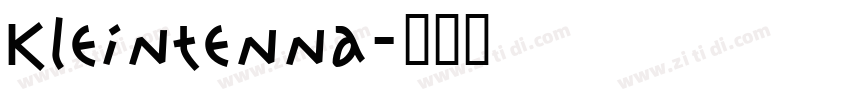 Kleintenna字体转换