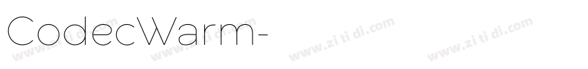 CodecWarm字体转换