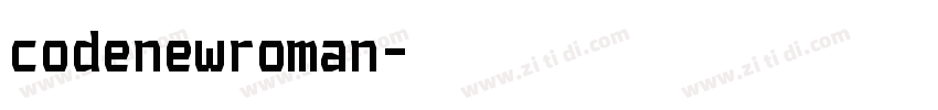 codenewroman字体转换