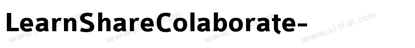 LearnShareColaborate字体转换 LearnShareColaborate字体转换