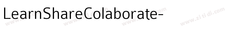 LearnShareColaborate字体转换 LearnShareColaborate字体转换