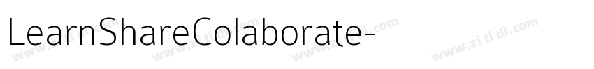 LearnShareColaborate字体转换 LearnShareColaborate字体转换