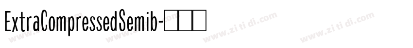 ExtraCompressedSemib字体转换