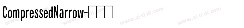CompressedNarrow字体转换