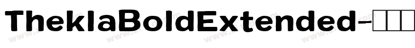 TheklaBoldExtended字体转换