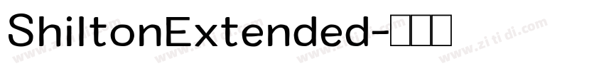 ShiltonExtended字体转换