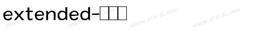 extended字体转换