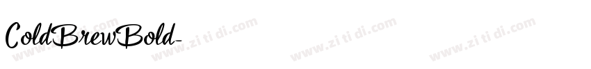 ColdBrewBold字体转换