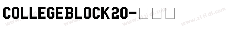 CollegeBlock20字体转换