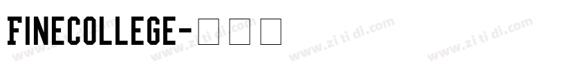 FineCollege字体转换