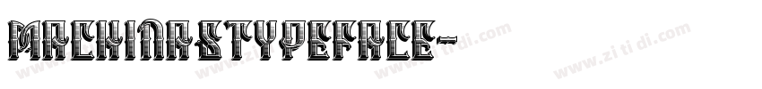 MachinasTypeface字体转换