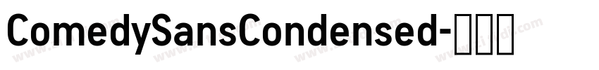 ComedySansCondensed字体转换