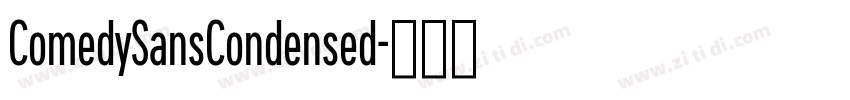 ComedySansCondensed字体转换