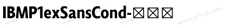IBMP1exSansCond字体转换 IBMP1exSansCond字体转换