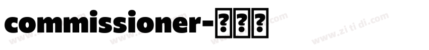 commissioner字体转换