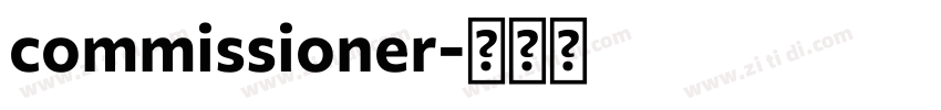 commissioner字体转换