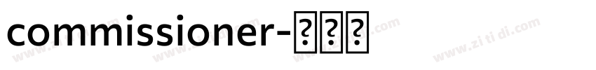 commissioner字体转换