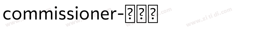 commissioner字体转换