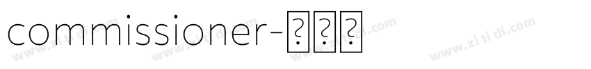 commissioner字体转换