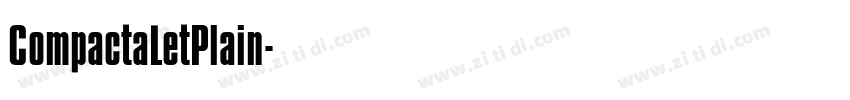 CompactaLetPlain字体转换
