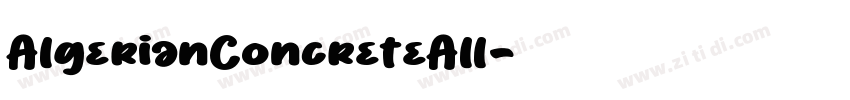 AlgerianConcreteAll字体转换