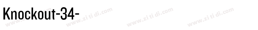 Knockout-34字体转换