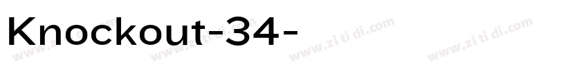 Knockout-34字体转换