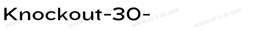 Knockout-30字体转换