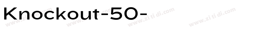 Knockout-50字体转换