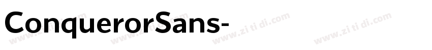 ConquerorSans字体转换