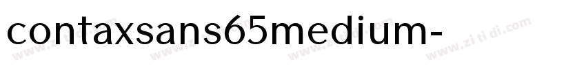 contaxsans65medium字体转换