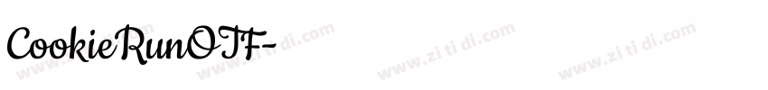 CookieRunOTF字体转换
