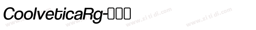CoolveticaRg字体转换