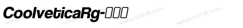 CoolveticaRg字体转换