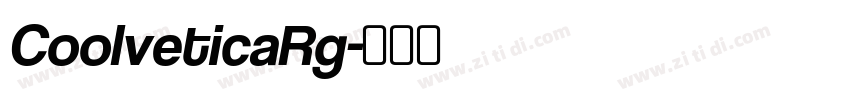 CoolveticaRg字体转换