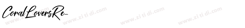 CoralLoversRe字体转换