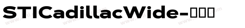 STICadillacWide字体转换