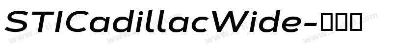 STICadillacWide字体转换