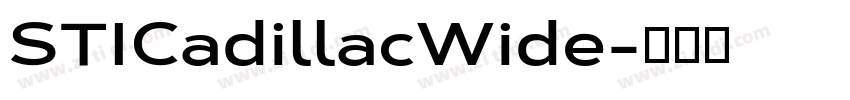 STICadillacWide字体转换