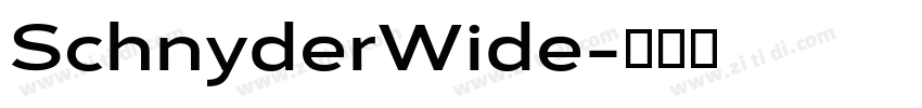 SchnyderWide字体转换