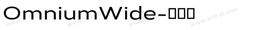 OmniumWide字体转换