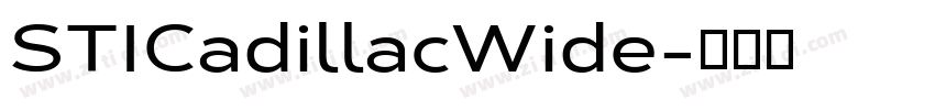 STICadillacWide字体转换