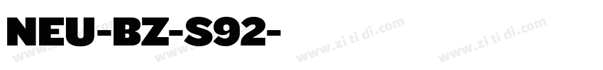 NEU-BZ-S92字体转换