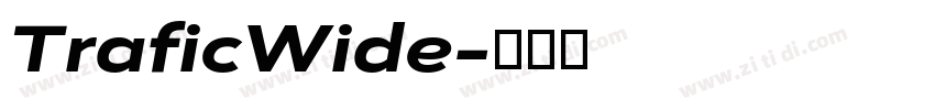 TraficWide字体转换